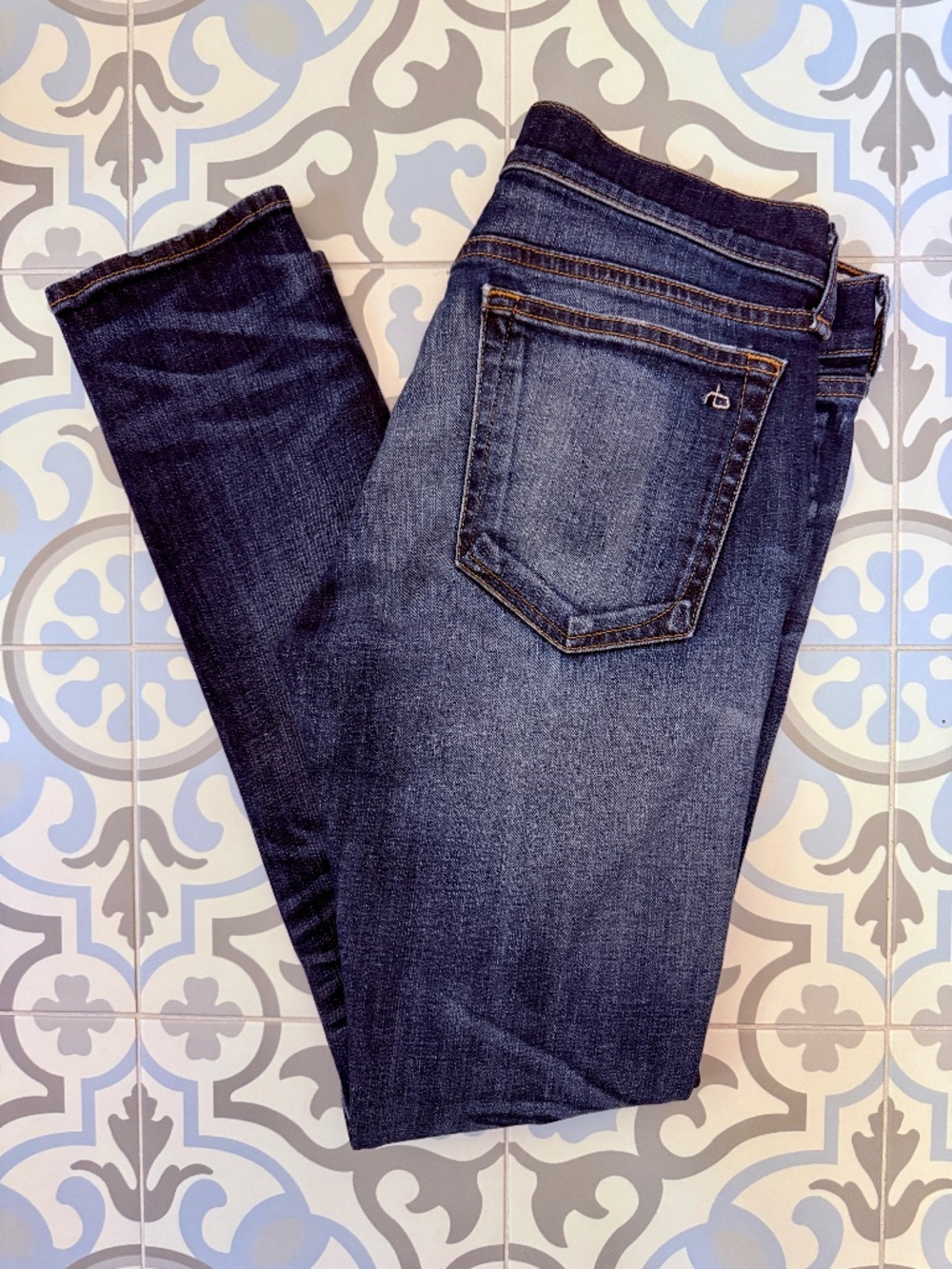rag & bone The Dre Low Rise Slim Boyfriend Jeans Size 27